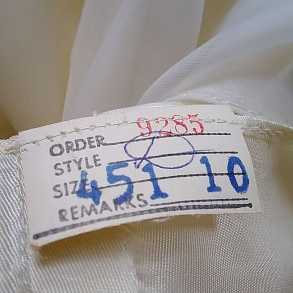 VTG Christine Gowns Panorama City California Wedding W Dress Sz 10 Ivory Color - Picture 13 of 16